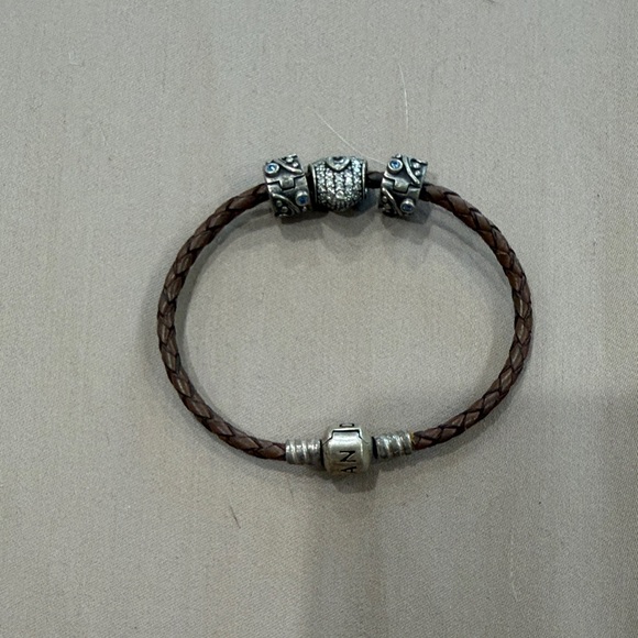 Pandora Jewelry - Pandora Brown and Silver Bracelet